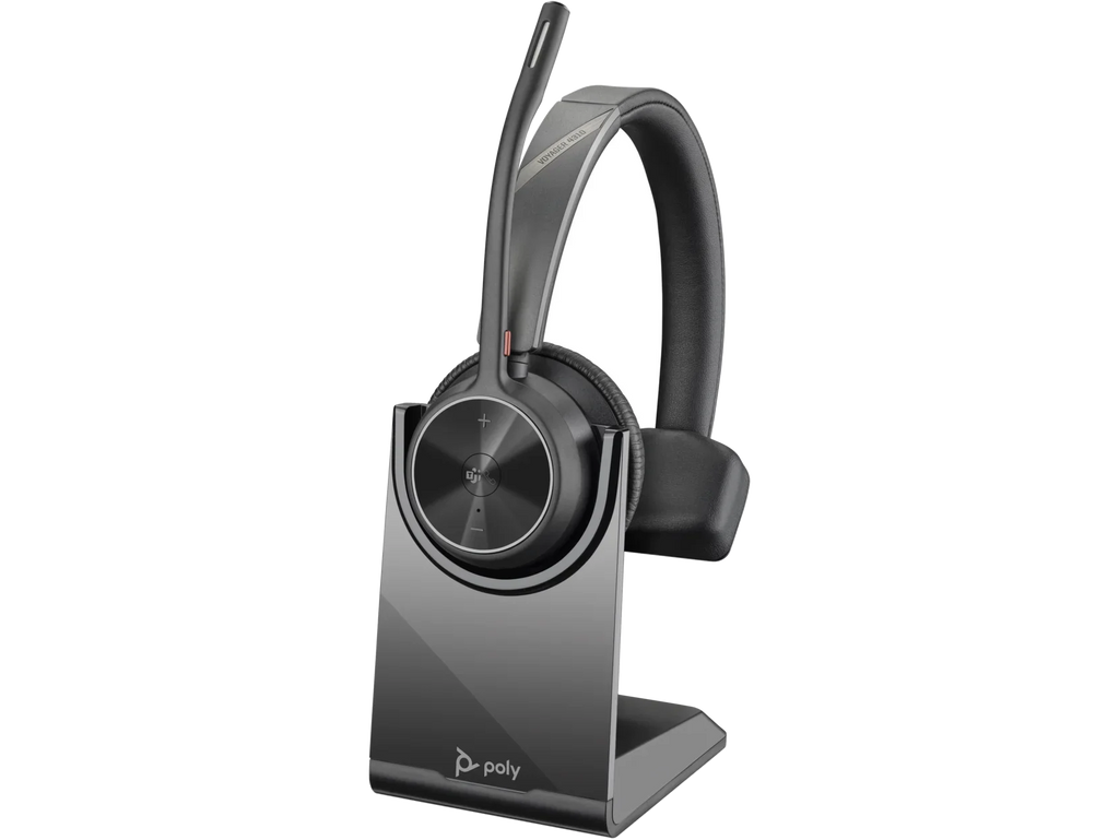 Binaural Over-the-head Wired/Wireless - Stereo, With ft Ear-cup Voyager Microsoft - Charge - 4.92 - - Teams 4310-M - Bluetooth - Cable Poly - 20 - - Certified - ft Mono Hz Stand kHz Headset ... 20 164