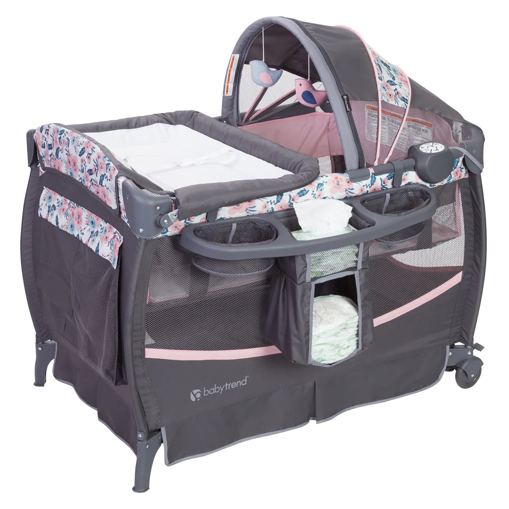 Bluebell with Trend Nursery II Bag – Travel Pink Playard Center Baby Deluxe