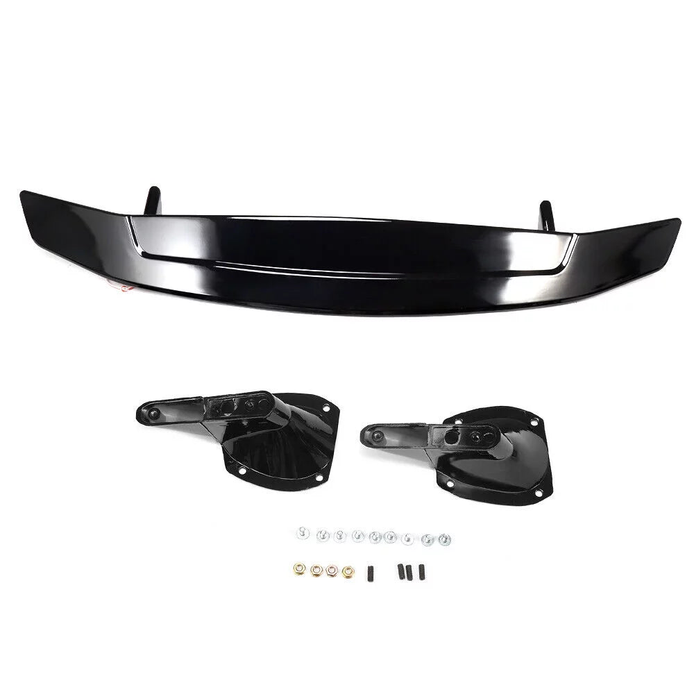 Brake Glossy Honda Sedan Light Lip Spoiler Civic Black Trunk Wing 2016-2021 For