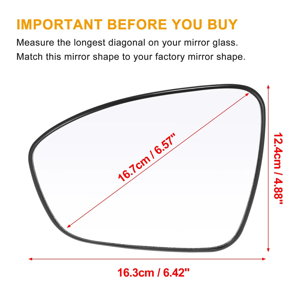 Backing for 2021 Vehicle Glass Rearview Nissan with Driver Sentra Car Mirror Replacement Heated 2020 Side Left Plate
