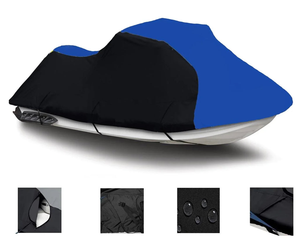 Kawasaki 2018 Watercraft 2007 2009 Ultra BLUE 2021 LX HEAVY-DUTY, 2011 DENIER 2015 2016 Jet 2014 Ski 2013 2008 PWC 2019 for 600 BLACK Cover / 2017 Compatible 2020 2010 2012 2022