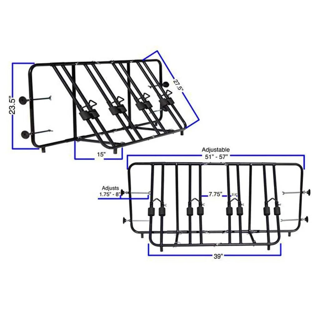Bed Titan Bike Ramps Rack Truck - 4-Bike