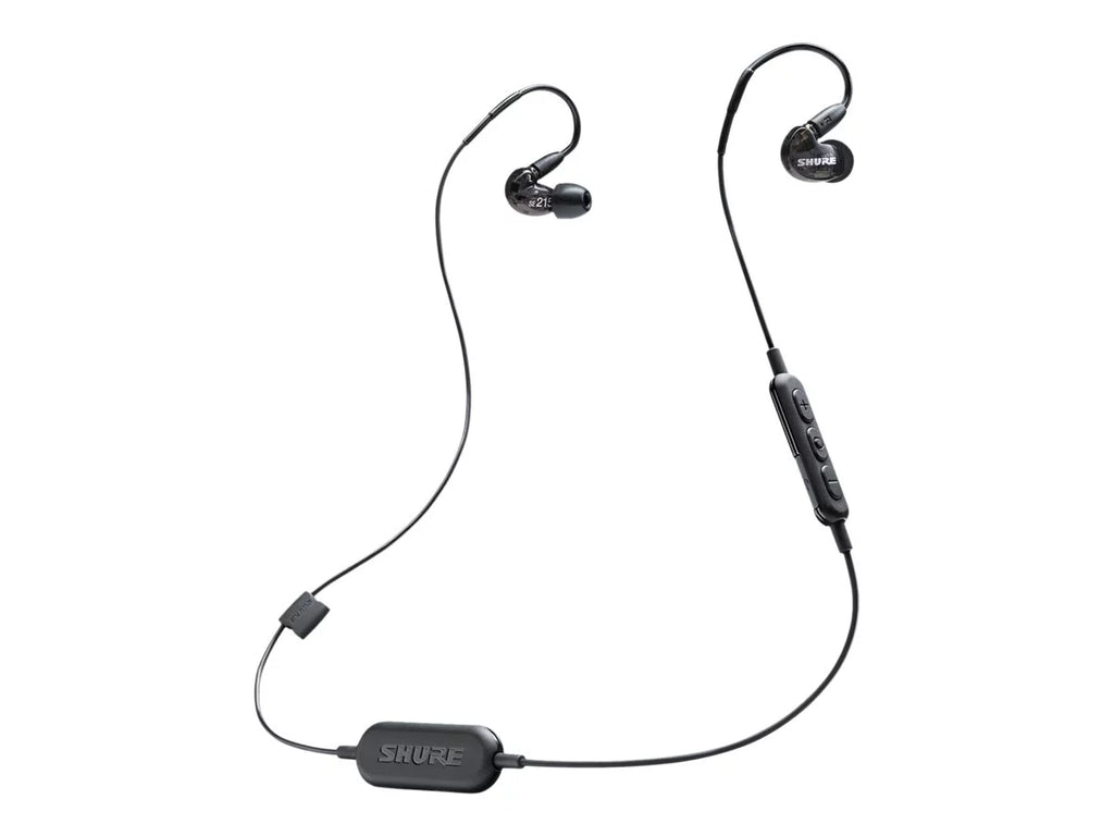 '- translucent noise Sound with - - mount Isolating isolating earphones black Wireless - - Bluetooth over-the-ear mic wireless SE215 - in-ear Shure - -