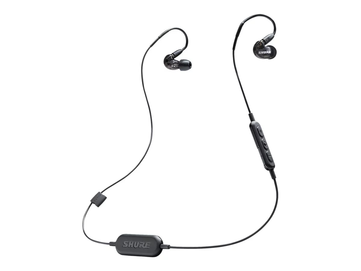 '- translucent noise Sound with - - mount Isolating isolating earphones black Wireless - - Bluetooth over-the-ear mic wireless SE215 - in-ear Shure - -