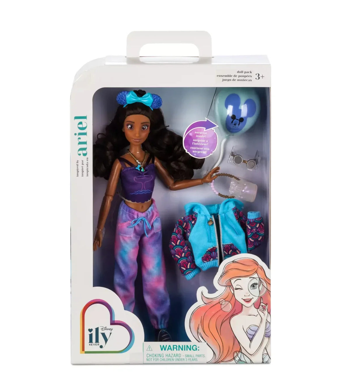 Doll Inspired with 4EVER by Ily Disney New Box Accessories Ariel with