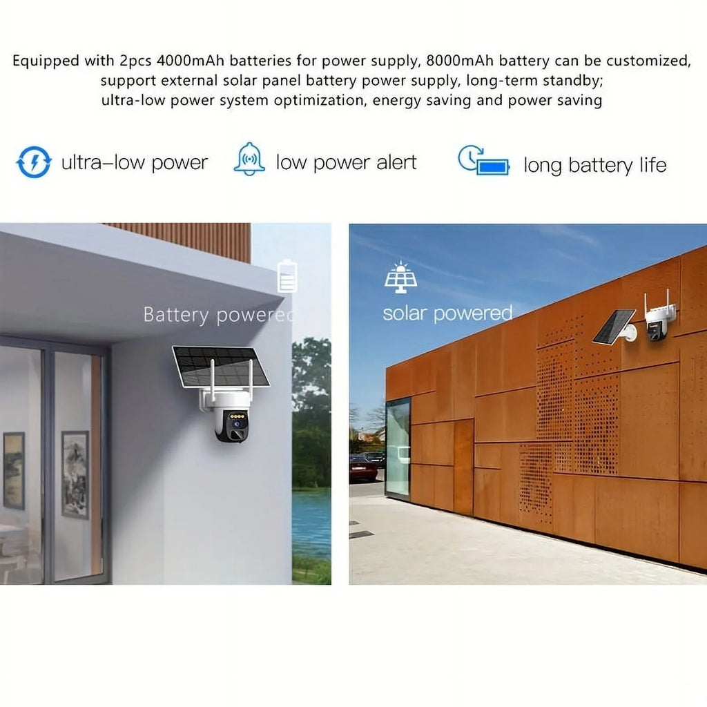 Outdoor Easter, President's Solar-Powered Day, IP66 360° 2K Birthdays, Camera Vision, Talk, Detection, Gift Night 2-Way & for Tilt - Color Wireless Pan with Perfect Motion Waterproof Boys 3MP Security