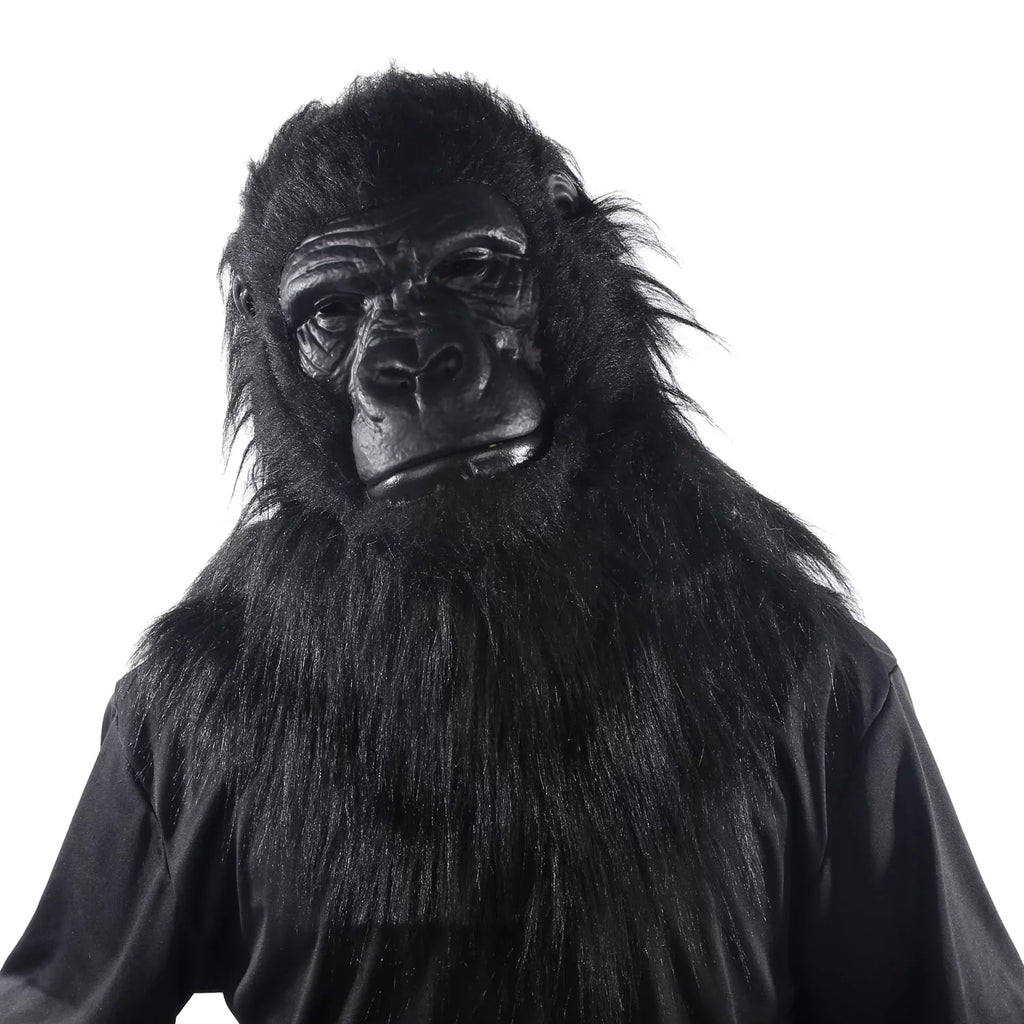 Mask Jaw-Motion To With Way Halloween Gorilla, Adult Celebrate Fur,