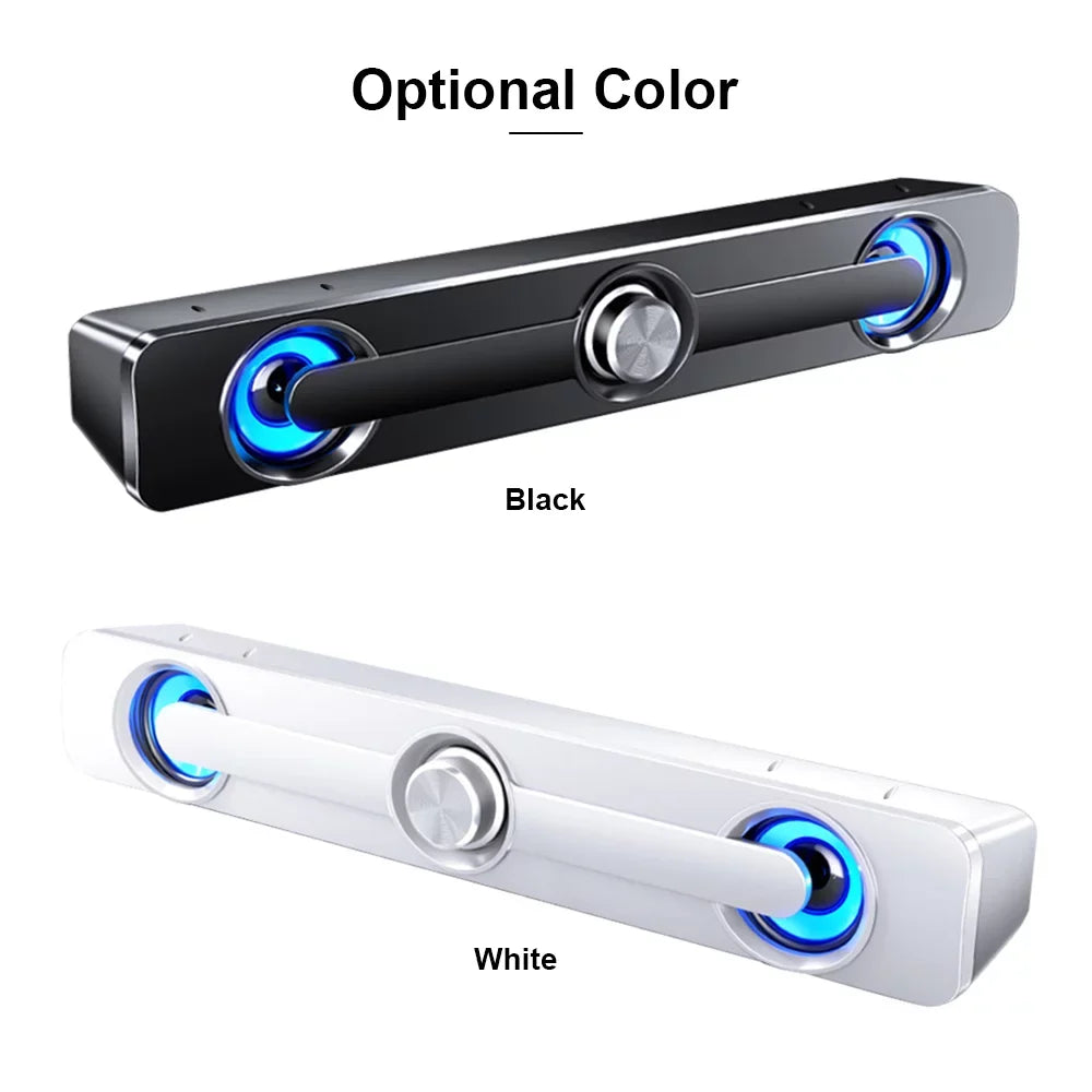 Bass Phone Home PC V-111 Laptop Computer Bar Audio Speaker, Quality Surround Sound Theater-Like Equipment Radirus for Subwoofer Audio Box for USB MP4, Stereo Speaker, Tablet Wired MP3 Powerful