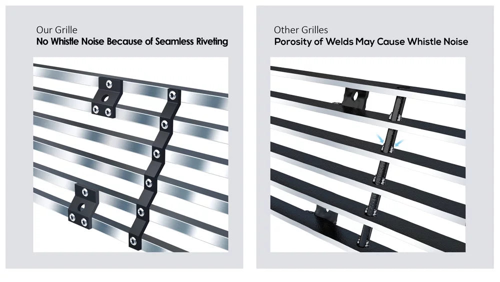 2006-2012 Grille Steel APS Silver N19-C63158I Vitara Main Compatible Suzuki Billet Premium Grand 8x6 Upper Stainless with Horizontal