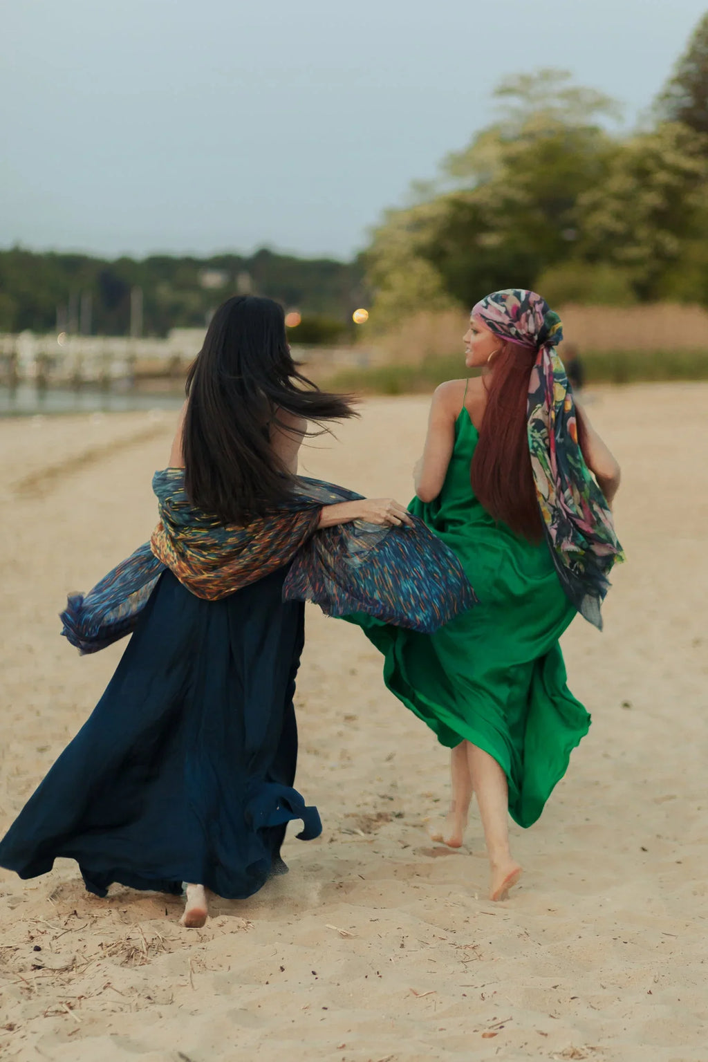 Midnight James Paul Cheung 100% Blooms - Scarf by Cashmere