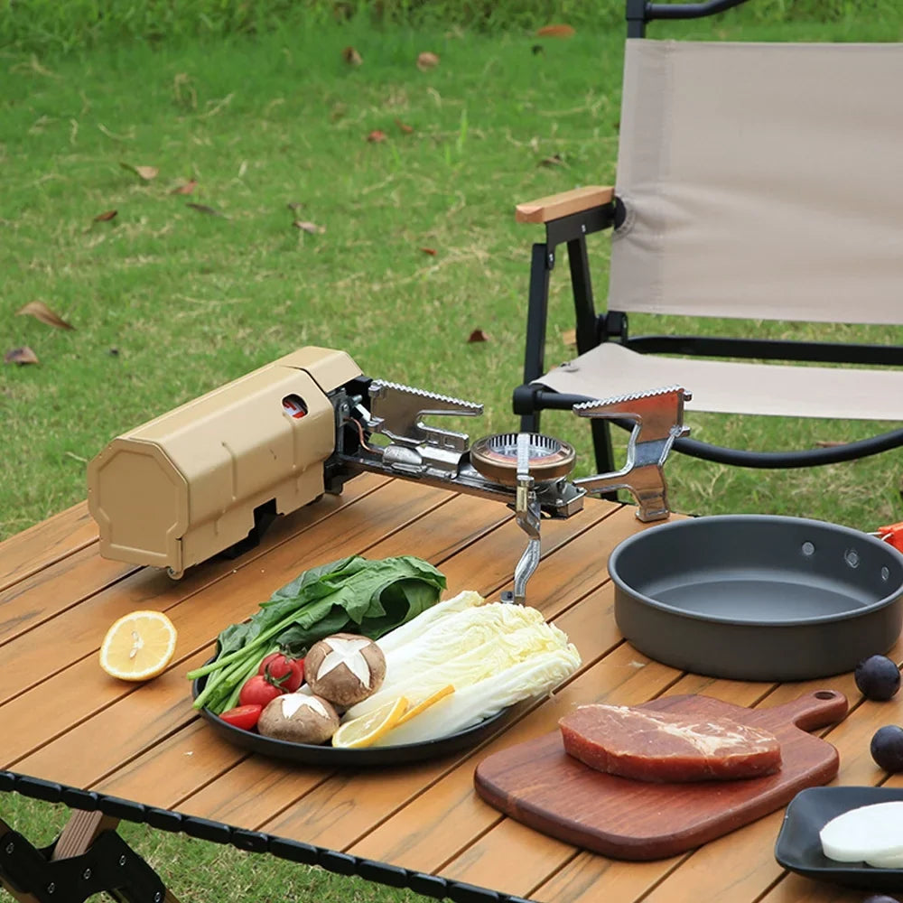 Stove Camp Compact Go Burners 2600W with Powerful and on Cooking - Carrying for Bag Gases Nebublu Stoves