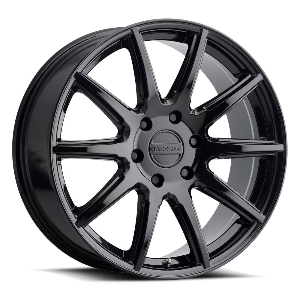 Wheel, 159B-SPIKE SILVERADO +15mm K1500 BLACK GLOSS Fits Cast SPIKE CHEVROLET CHEVROLET Aluminum 6X139.7 LT, SILVERADO Raceline select: 18" 2015-2018 K1500 2014 18X8