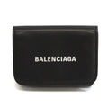Cache Wallet Pre-Owned Balenciaga (tri-fold) Men,Women Leather Black 593813 (Good) Mini