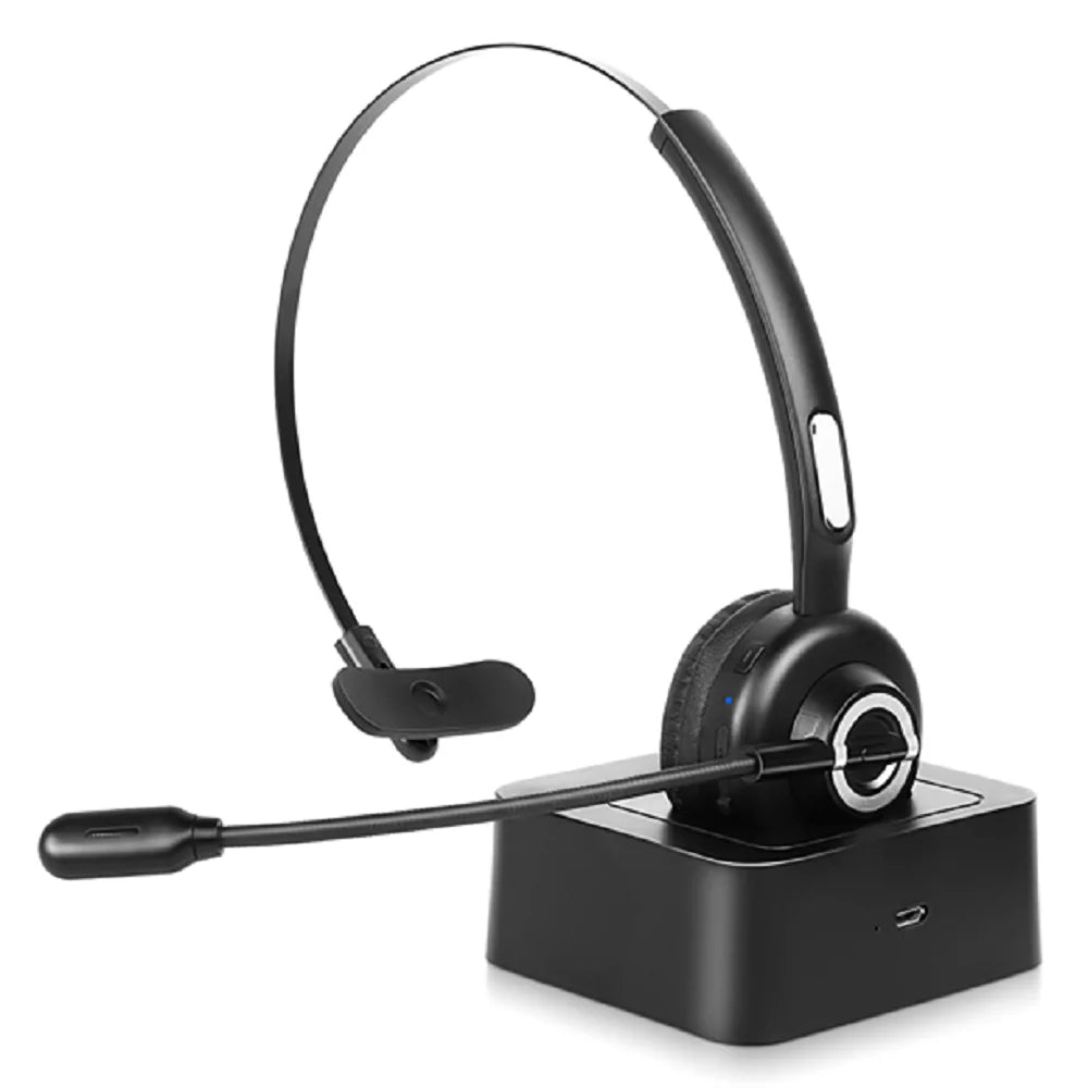 Function Mute Bluetooth Microphone, Mic with Wireless Base Noise Headset With Charging Wireless 3 UX-M97 NEX vivo Isolation Comfortable Headset Headset, Dock with Phone Cell for Charging