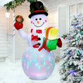 Decoration Blow Lights Up with Christmas LED Decor Garden Snowman Christmas Outdoor Rotating Inflatables Yard 5ft