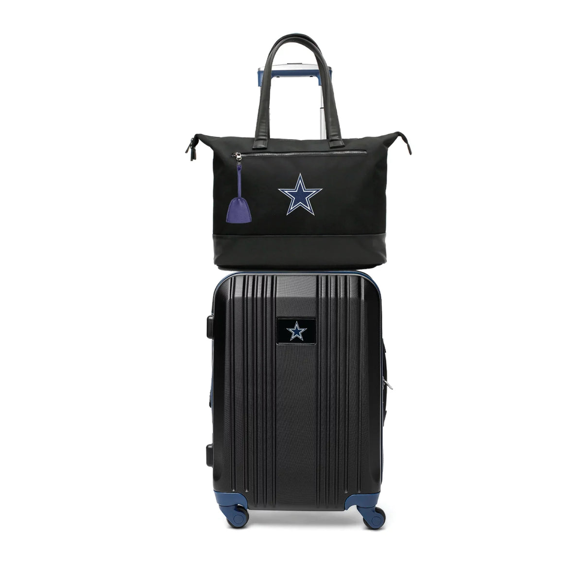 MOJO Dallas Laptop Premium Luggage Set and Bag Cowboys Tote