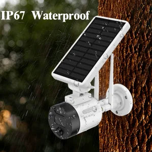 Dual Wi-Fi Battery with Rechargeable Detection, Panel, Camera, Security Solar Wireless Solar AI (2 Antenna Night Vision, Camera Pack) Outdoor Surveillance WEILAILIFE 2K