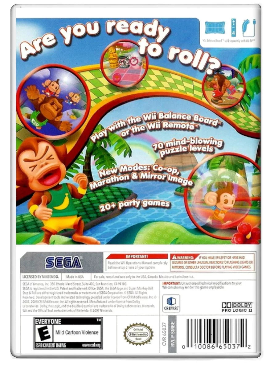 Ball: Monkey (Used) Used Step & Wii Super Nintendo - Roll