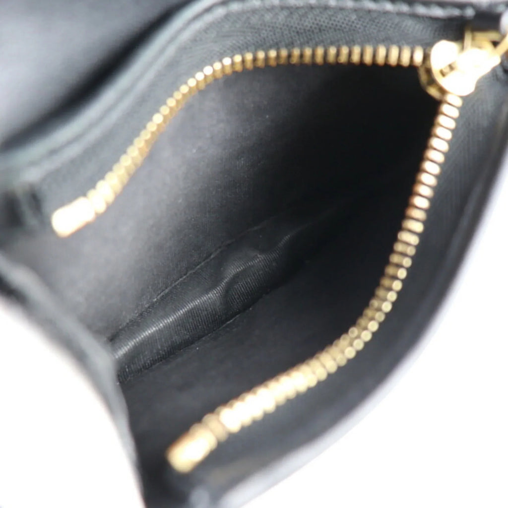 Brown GUCCI Bifold Bee Leather Gucci Beige Black Gold Canvas GG (Good) BEE Supreme Pre-Owned 508757 Compact Wallet