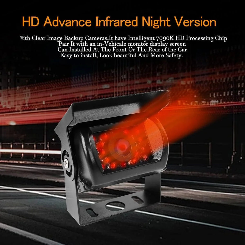 Camera Night Bus View IP68 with Waterproof Rear Vision, Truck Backup Reverse Parking Backup Car 18 for IR Camera