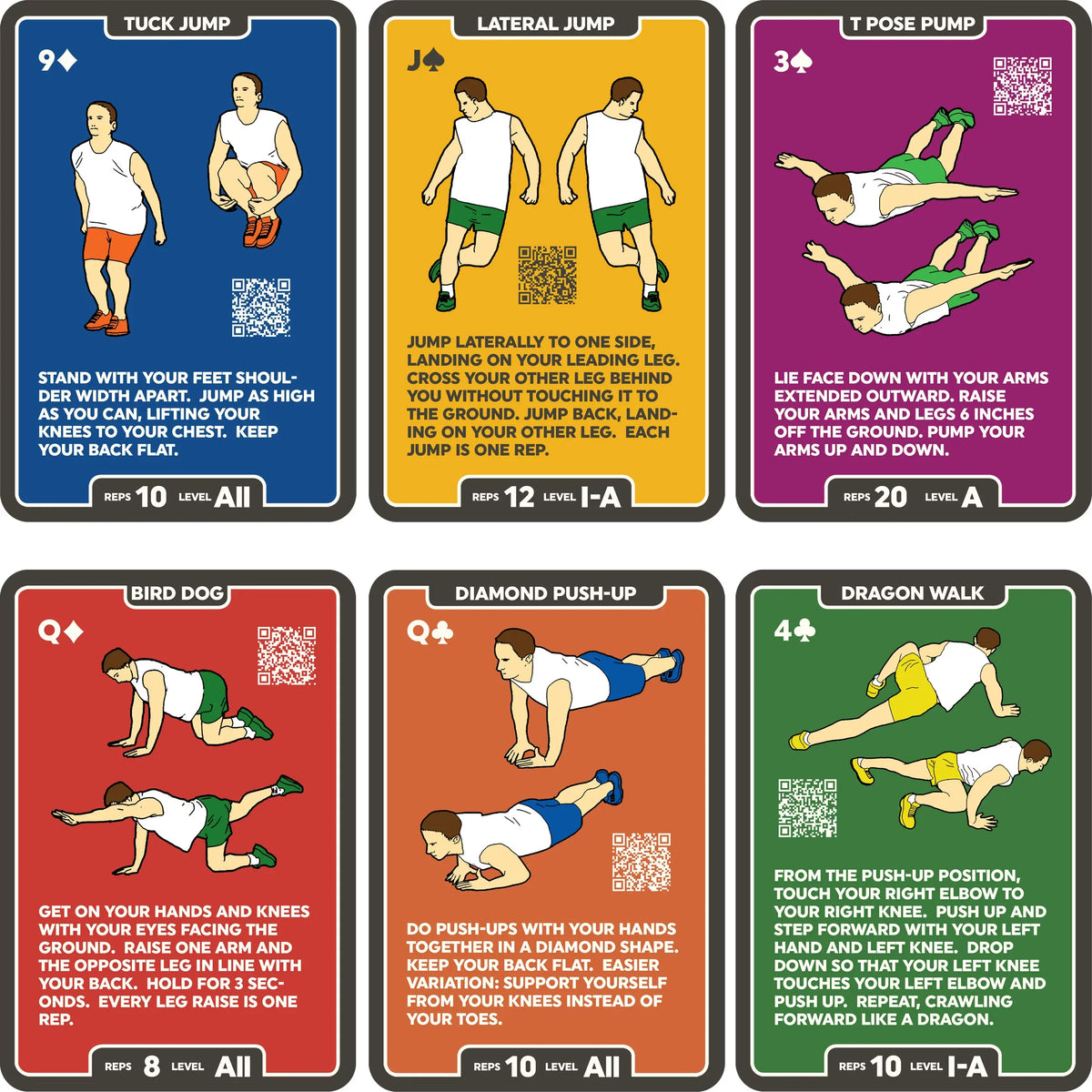 Card a Fat Burn 52 Exercise Mega Playing Included. Build (Bodyweight Stack Cards: Fitness Video Muscle. by Designed Expert. Bodyweight No Equipment Pack) Workout Needed. Instructions Game. Military
