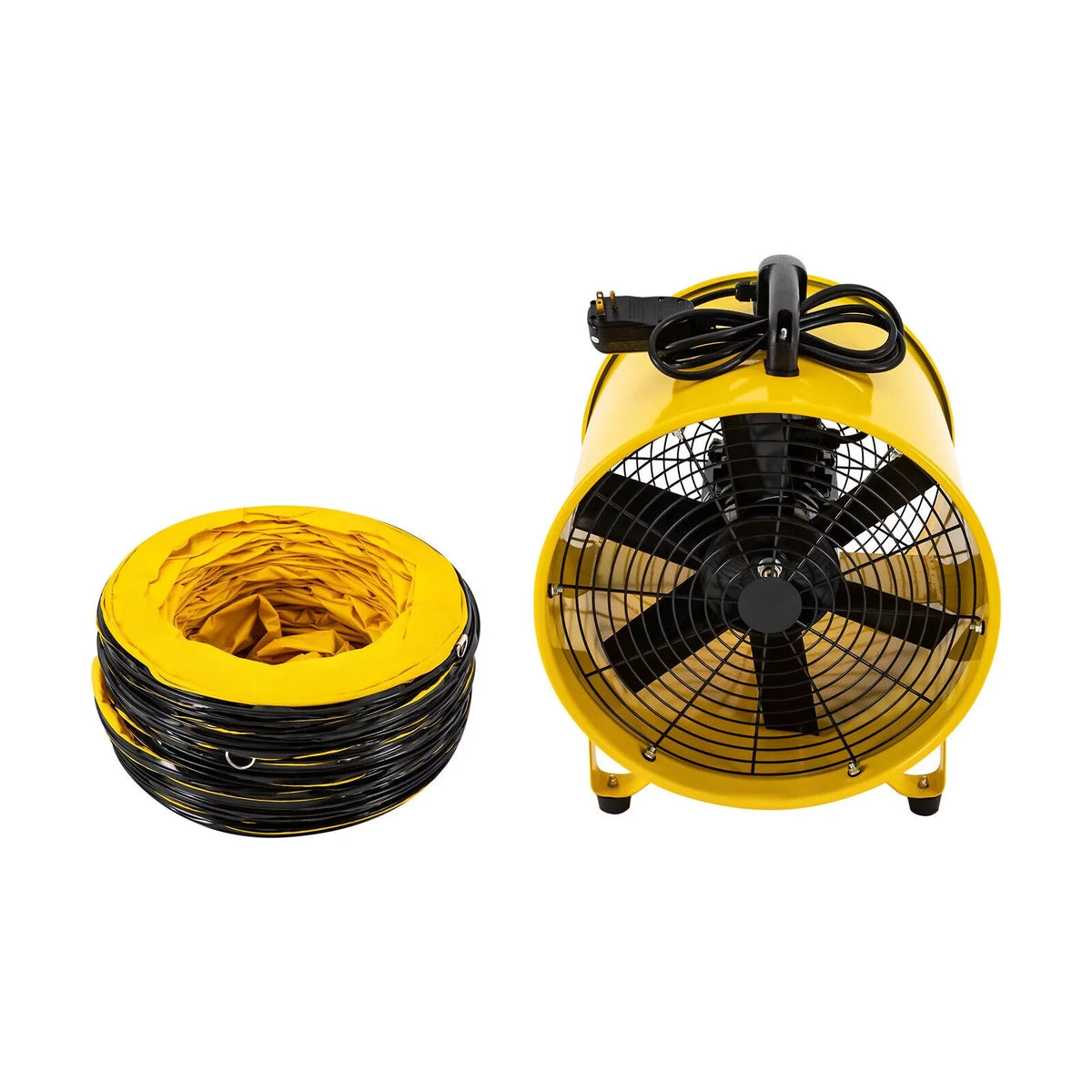 Blower Portable Noise Exhaust High-Velocity 2160 Extractor 32.8ft Hose, and Job for Low & Home Duct 1100W Utility Fume 3178 CFM with Fan 16-Inches Ventilator, Site