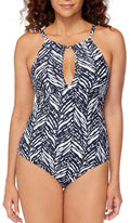 Womens Piece Poolside 6 Kalahari Swimsuit Black/white One Leilani