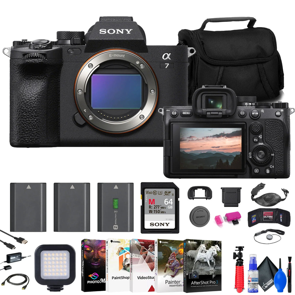 '+ Camera IV + NP-FZ100 x More 64GB Bag a7 + Mirrorless + Sony Card 2