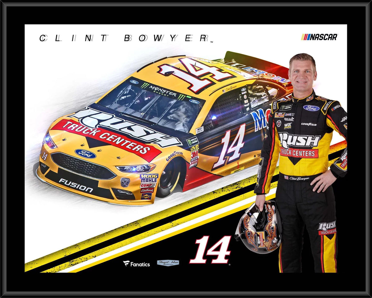 RUSH Sublimated 2018 Bowyer Plaque x Clint 12" 15"