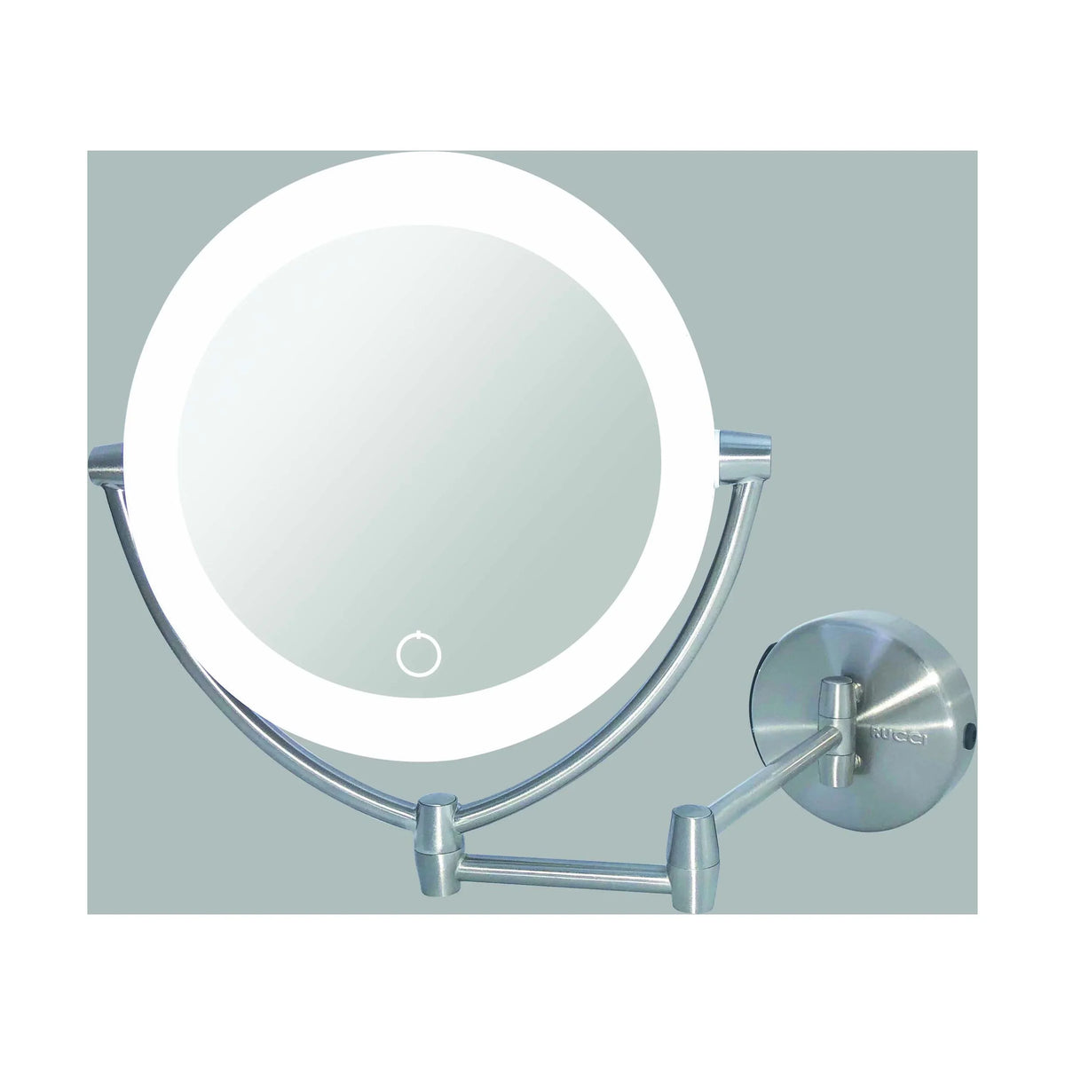 3 3 Touch, 13.5 Tones, AC Mirror Rucci M1000 & & in. with Magnifying 10x Lighted Vanity Adapter Battery 1x Makeup