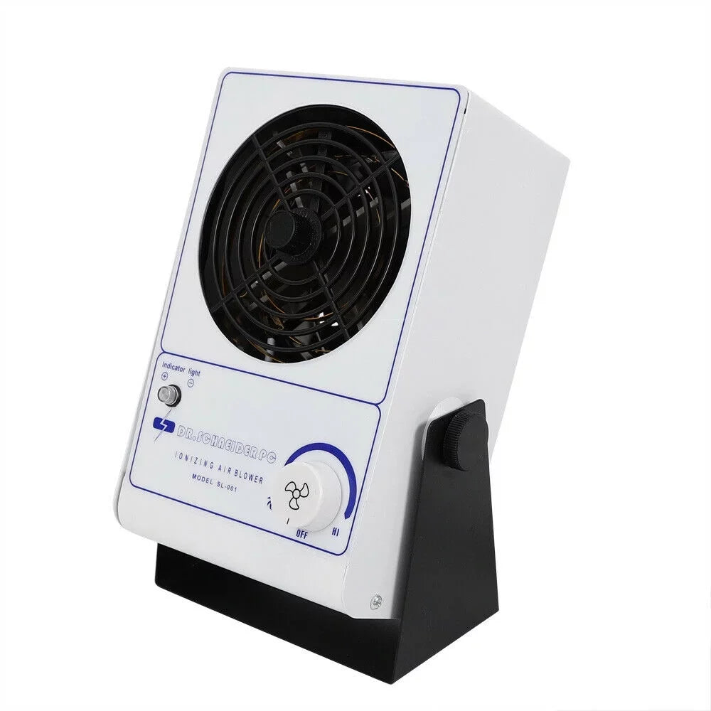 Static Air Eliminator Anti-Static OUKANING Ion Blower Ionizer Fan Ionizing 110V Discharge