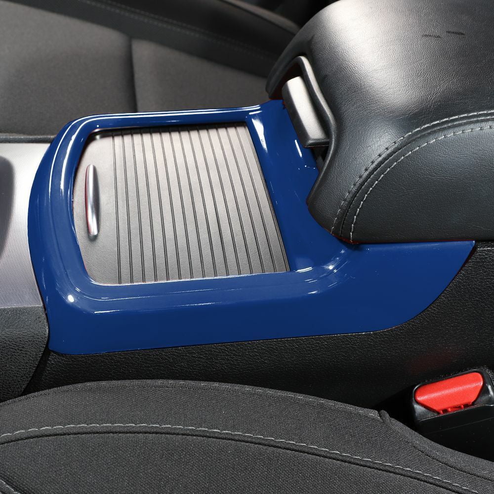Trim Cup Holder Teledu Panel Inner Central Blue + Console Cover