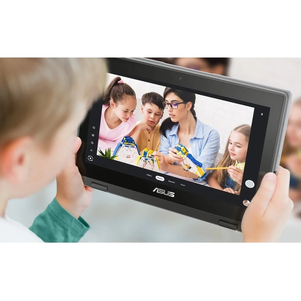 Celeron Chromebook SSD, 64GB Touchscreen, Asus Intel N5100, ChromeOS, Flip CR1100FKA-YZ184T 11.6"