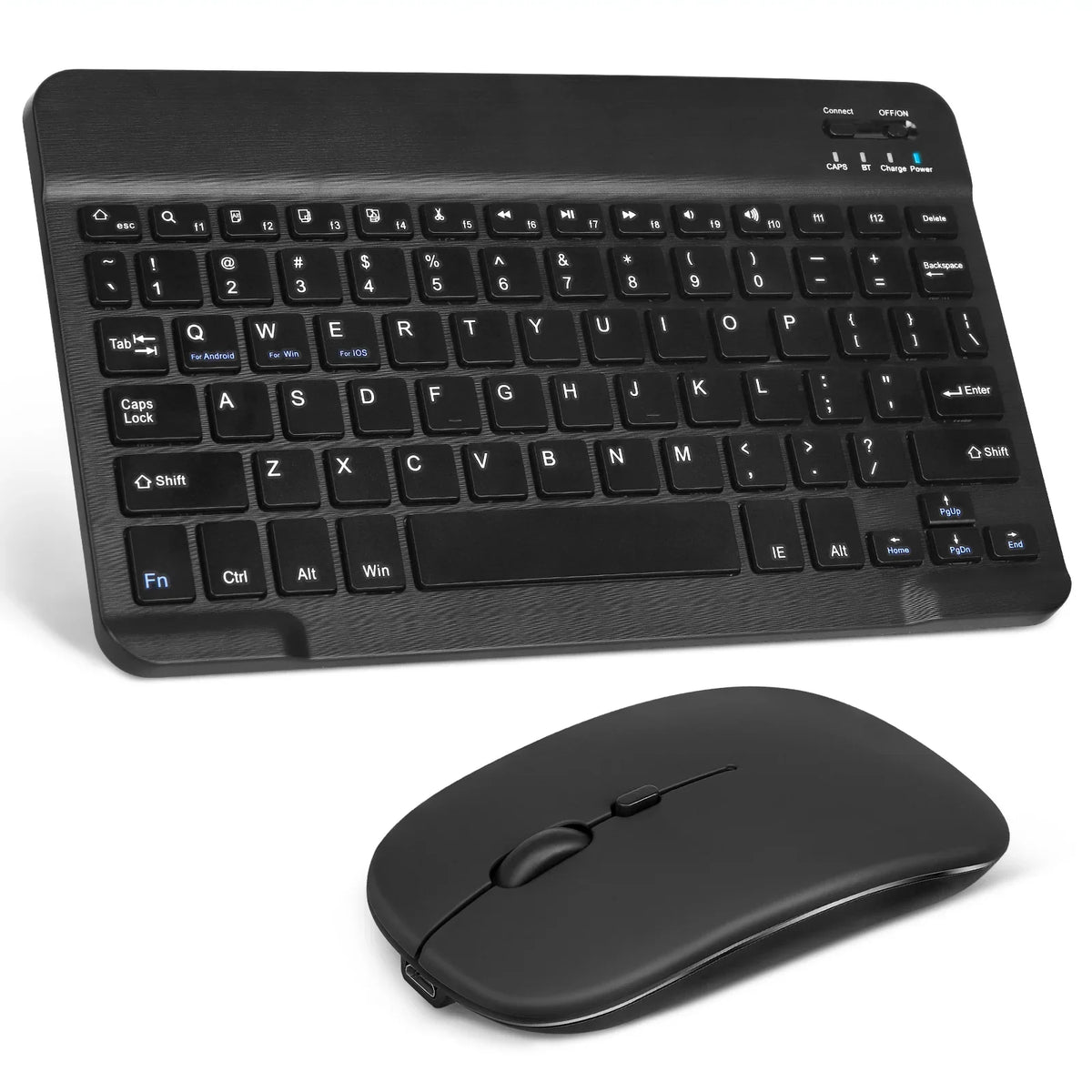 Black Full-Size and Ergonomic 30 ZTE Onyx 5G and Pro Enabled All - Bluetooth for Keyboard Mouse Keyboard Bluetooth Ultra and Axon Combo Mouse Slim Mac/Tablet/iPad/PC/Laptop Rechargeable