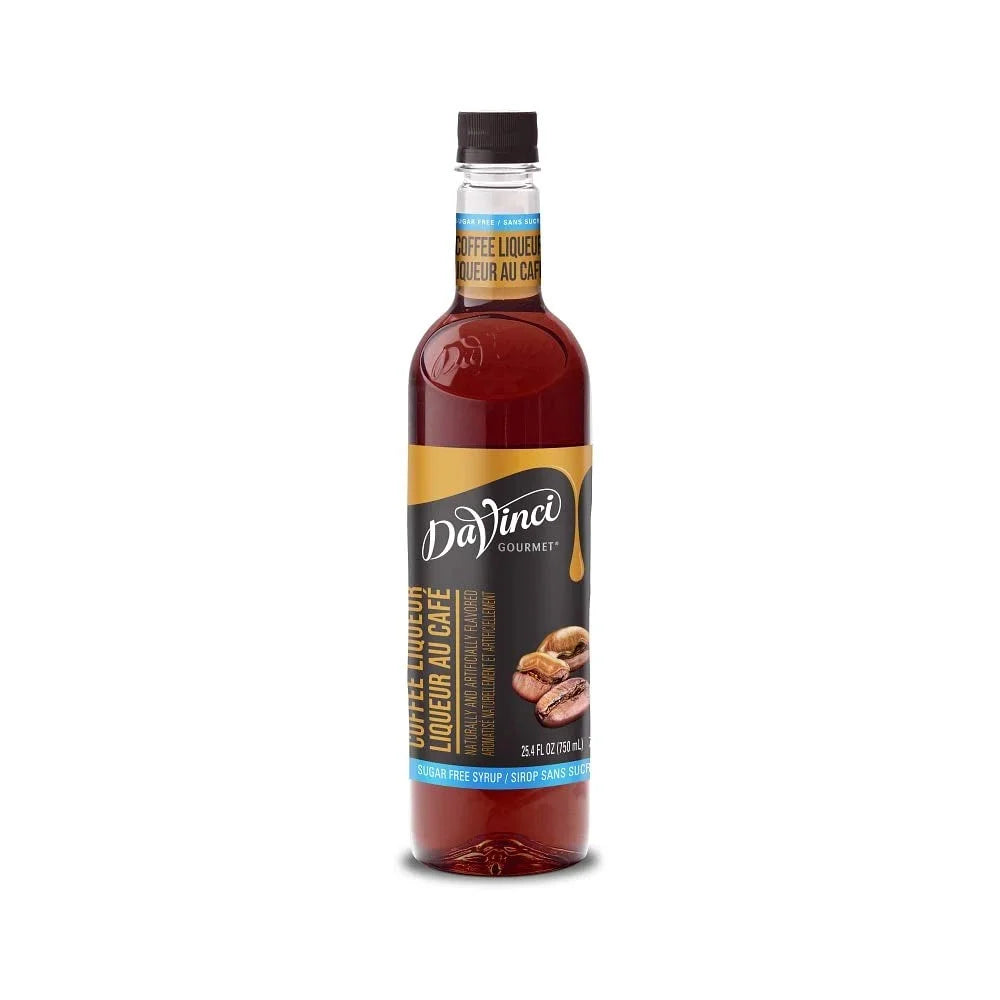 Vinci Syrup, Sugar-Free 750ml Coffee Plastic Liqueur Bottle Da
