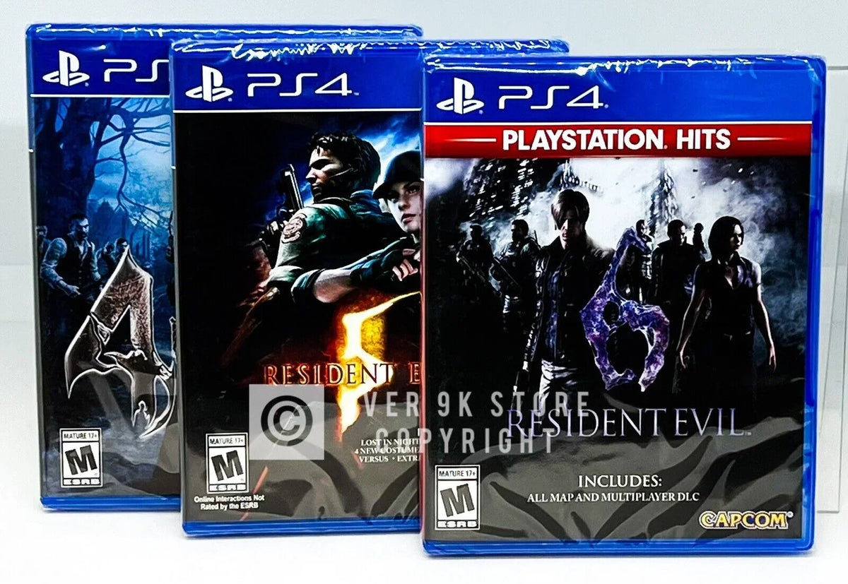 '+ 5 Game - PS4 Bundle 6 Video Evil 4 4 + Resident Playstation