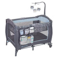 Trend Yard Center Play Baby Nursery Blue Starlight Portable w/ Trend-E Wheels,