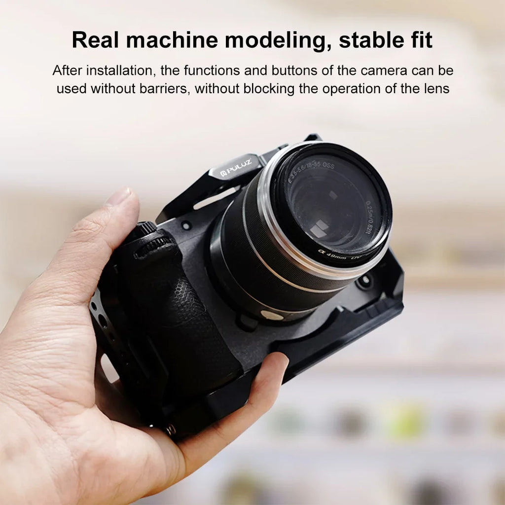 PULUZ with For FX3 ILME-FX30 Camera / Cage NOTA Stabilizer Metal Sony Slider(Black) Rig
