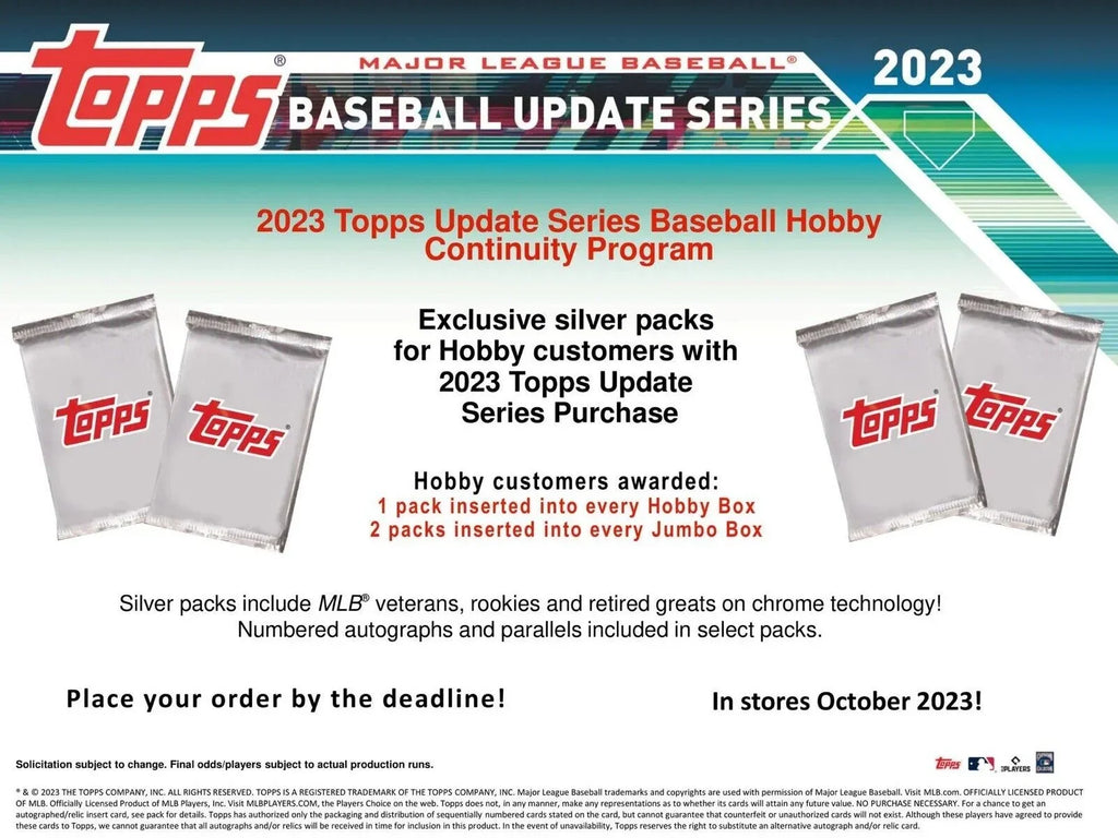 Card 2023 Trading Box Topps HOBBY Update MLB Baseball Series