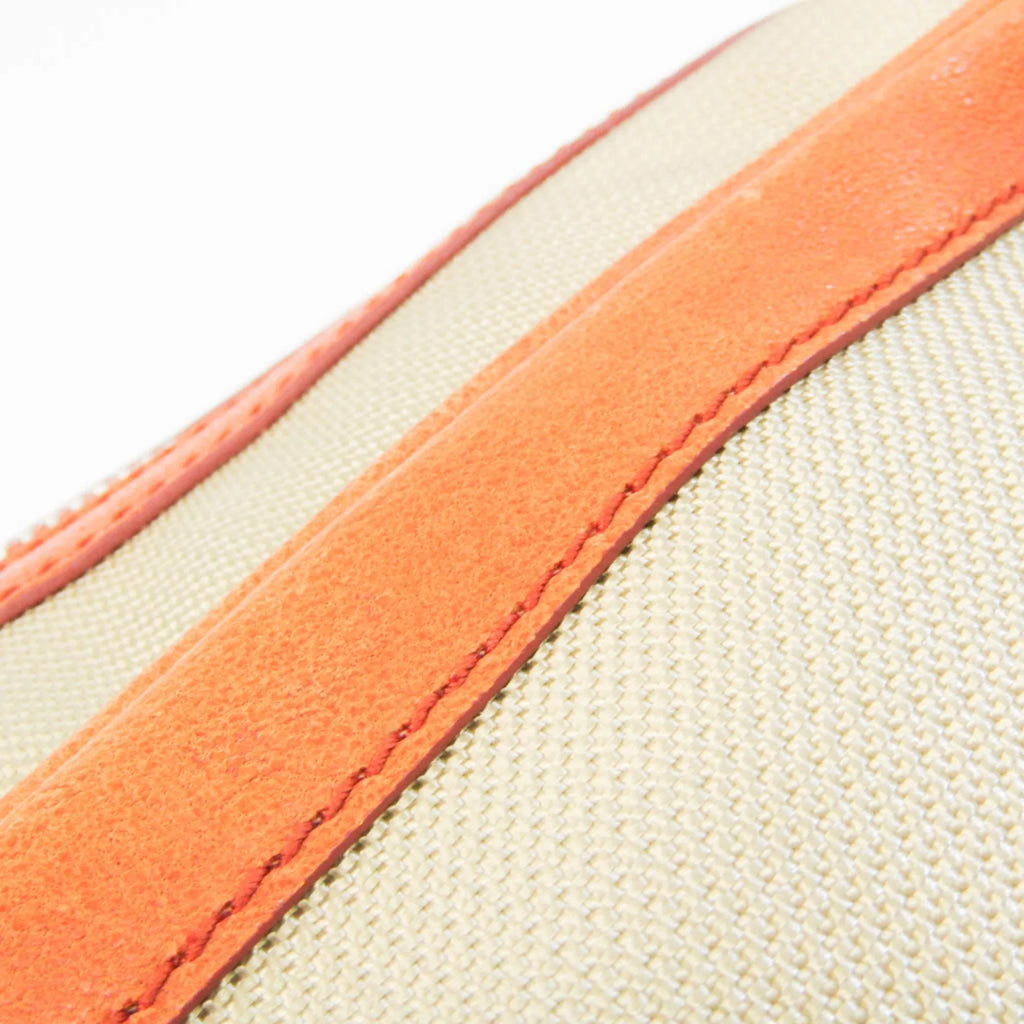 Orange,Yellow Men,Women Bag Pre-Owned (Good) Clutch Leather,Nylon Canvas 527147 Balenciaga Town