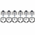 of Stainless Set Steel Keys Latch T-handle 6 Door Lock 12 Box RV w/ Tool Folding