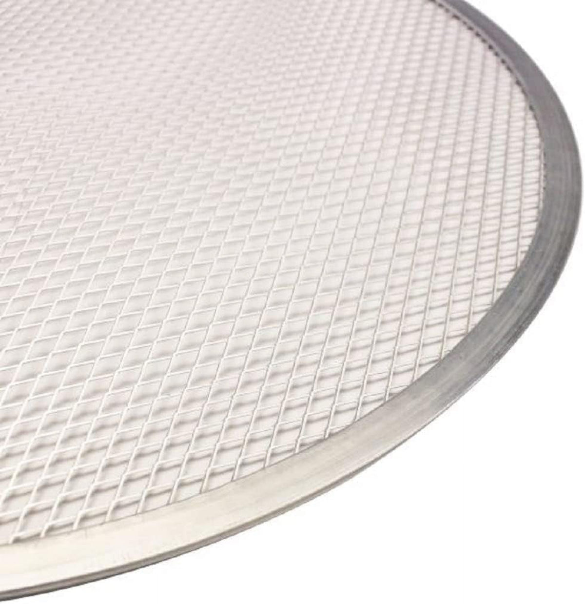 Baking Restaurants Baking Home Screen 2 Pizza 19” for & Round Pan Pizza TrueCraftware- Rim- Seamless Aluminum Tray Kitchen of Bakeware Set Round Pizzeria Screen Tray Pizza