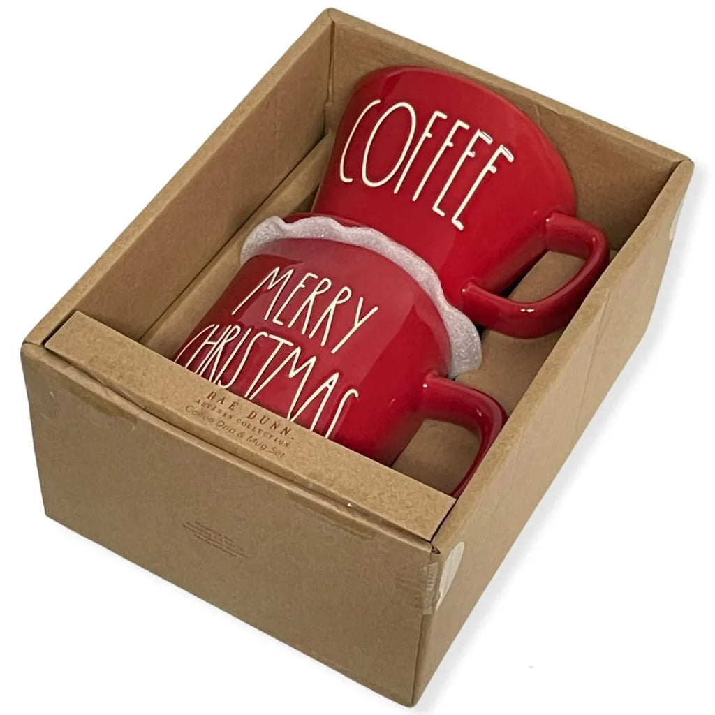Rae Drip Coffee Pour CHRISTMAS Dunn Mug Over MERRY Set Gift