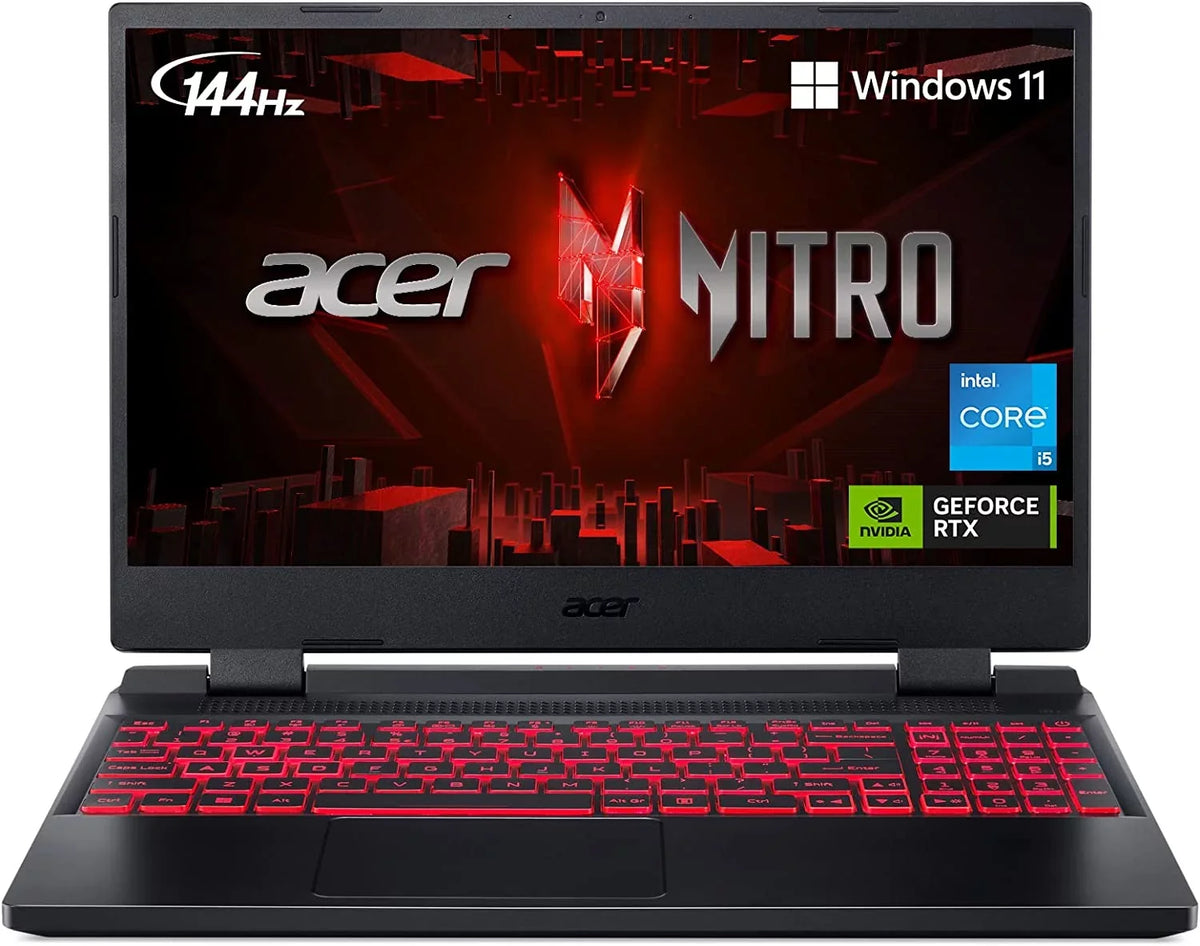 16GB | Backlit | | Keyboard IPS | Laptop Ti 6 GeForce Core | NVIDIA Intel Wi-Fi | 5 i5-12500H Nitro 4 RTX | 3050 Killer 512GB GPU Acer 144Hz Display SSD AN515-58-57Y8 FHD Laptop Gaming Gen DDR4 15.6"