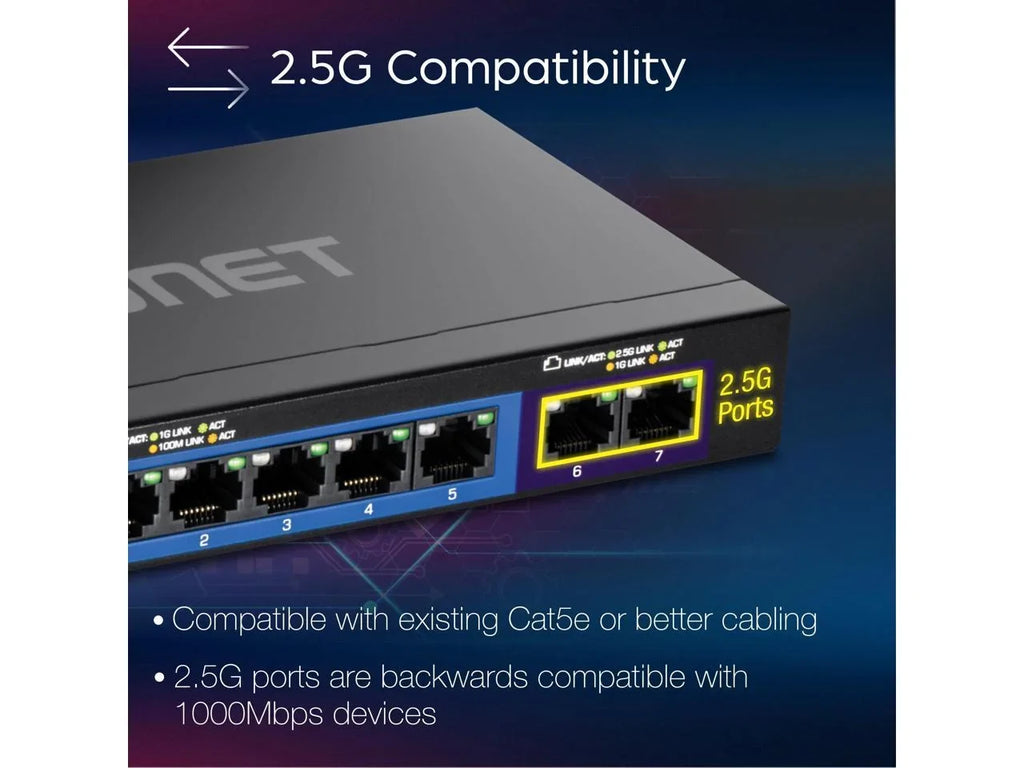 TRENDnet Switch Multi-Gig 7-Port TEG-S327,
