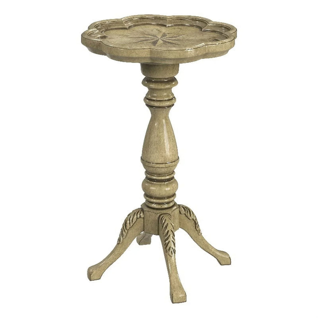 Scalloped Beige Accent Whitman Specialty Butler Table Edge Antique