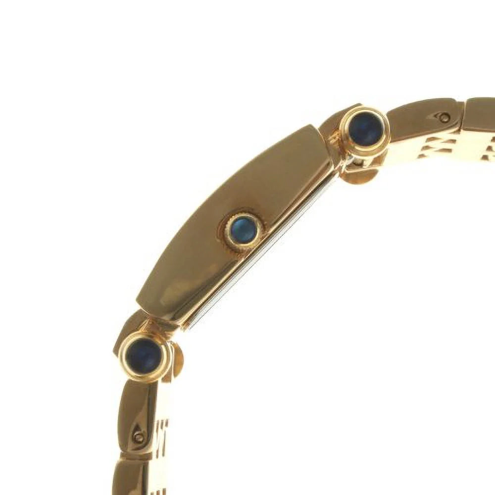 Bands 691G Crystal-Accented Interchangeable Peugeot Two Gold-Tone Women's with Leather Watch