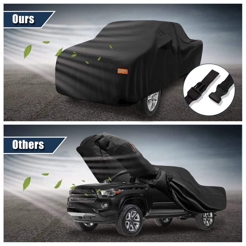 Extended Pickup Tacoma Truck Cab Cover 05-2021 for Toyota Black Crew 4-Door Cab