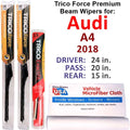 Audi Wipers of Performance (Set A4 2018 3) Wiper w/Rear Beam
