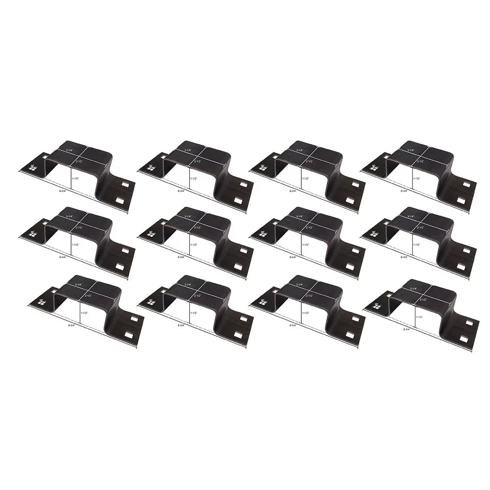 Trailer for 12 Utility (12) Brackets Gauge Pocket Stake Steel Bolt-On Body